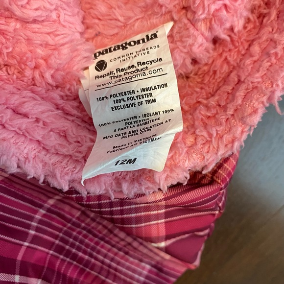 Patagonia baby girl ski 12 month bottoms winter insulated winter pants plaid - Picture 3 of 5